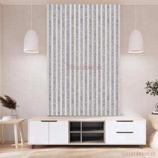 Lamelový obklad obdĺžnik dĺ. 2700mm Š / Betón ( Drevený obkladový lamelový panel imitácia betón)