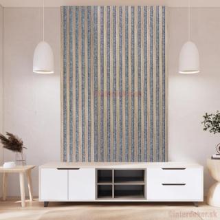 Lamelový obklad obdĺžnik dĺ. 2700mm Š / Dub sonoma ( Drevený obkladový lamelový panel dub)