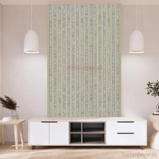Lamelový obklad obdĺžnik dĺ. 2700mm Š / Olivový ( Drevený obkladový lamelový panel olivový)