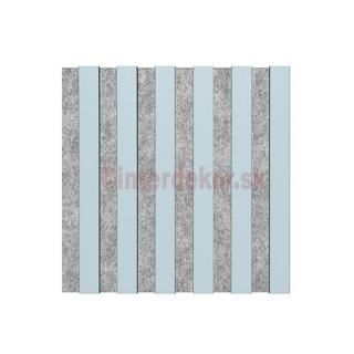 Lamelový obklad štvorec 300x300 Š / Modrý ( Drevený obkladový lamelový panel modrý)