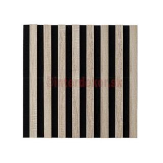 Lamelový obklad štvorec 400x400 Č / Dub sonoma ( Drevený obkladový lamelový panel dub)