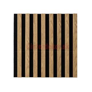 Lamelový obklad štvorec 400x400 Č / Svetlý dub ( Drevený obkladový lamelový panel dub)