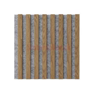 Lamelový obklad štvorec 400x400 Š / Svetlý dub ( Drevený obkladový lamelový panel dub)