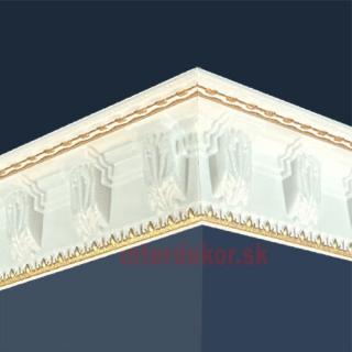 Polystyrénová lišta M-21 biela-zlatá (Polystyrénová lišta M-21BZ)