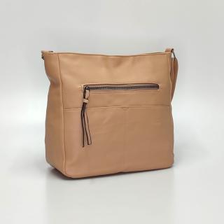 Dámska crossbody kabelka B7837 tmavobéžová