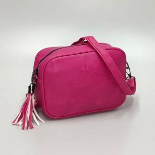 Dámska crossbody kabelka S365-5 tmavo rúžová