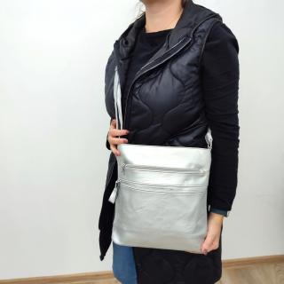 Dámska crossbody kabelka S684-H3205 strieborná