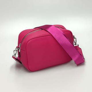 Dámska crossbody kabelka V6621 tmavo ružová