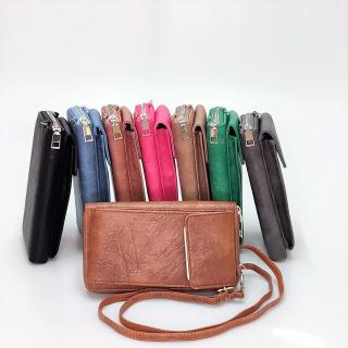 Dámska minikabelka / peňaženka K-203-D Farba: tmavoružová