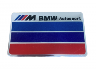 3D Chrómová Samolepka - BMW Autosport
