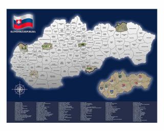 Stieracia Mapa - Slovenská republika