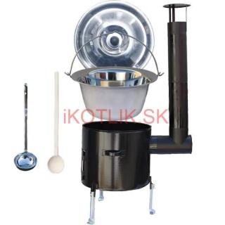 Antikorový kotlík 22 L (0,8 mm) + smaltovaná kotlina 42 cm + vareška a naberačka Easy party (Antikorový kotlík 22 L (0,8 mm) + smaltovaná kotlina 42 cm + vareška a naberačka Easy party)