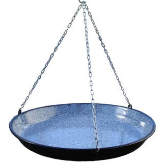 Smaltovaná grilovácia panvica s reťazou (Smaltovaná grilovácia panvica s reťazou, priemer 45 cm)