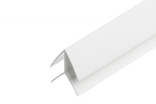 Doplnky k lamelovému panelu -  biela farba  M101 Farba: Biela, Príslušenstvo: Vonkajší roh ( corber ext )