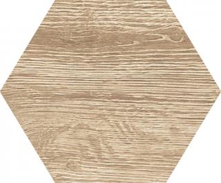 Keramická dlažba 20X24 (cm) - Orinoco Beige Hexagon -dizajn dreva -  steny + podlaha - exteriér + interiér