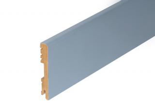LAKOVANÁ MDF PODLAHOVÁ LIŠTA - V = 100 mm - Matný povrch Farba: Sivá, Príslušenstvo: podlahová lišta (skirting board)