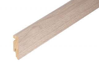 LAMINOVANÁ MDF SOKLOVÁ LIŠTA -V= 58 mm-Dub Krištalický Farba: Béžová, Príslušenstvo: podlahová lišta (skirting board)