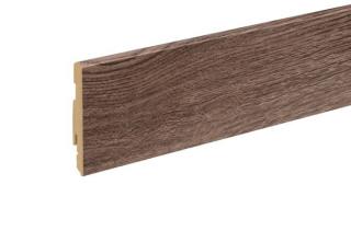 LAMINOVANÁ MDF SOKLOVÁ LIŠTA -V= 78 mm-Route 66 Farba: Hnedá, Príslušenstvo: podlahová lišta (skirting board)