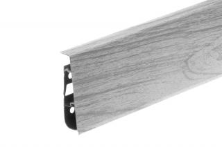 Podlahová lišta plastová -Prestige  Cezar - V = 75mm - Light Grey Oak Matt - M078 Balenie: 1