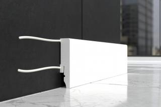 Polystyrénové lišty -LPC60-60x14mm-CezarL=2,44m-White Primer
