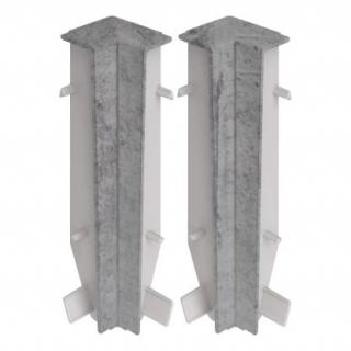 PRÍSLUŠENSTVO SOKLOVÝCH DOSKOV MASTERLINE PVC Farba: Greystone, Príslušenstvo: Vnútorný kút  ( corner int )