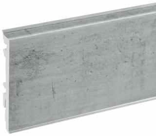 Soklová lišta pcv- Masterline Cezar+zodpovedajúce príslušenstvo Rozmery: 13x80x2200  mm, názov alebo kód: Greystone Mat