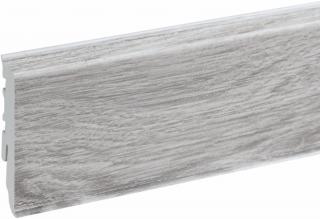 Soklová lišta pcv- Masterline Cezar+zodpovedajúce príslušenstvo Rozmery: 15x60x2200 mm, názov alebo kód: Dąb Mgielny Dublin