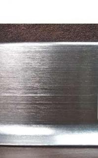 UNYDECO Hliníková lišta -BMA4011ABS -STRIEBORNÁ-BRÚSENÝ-LEŠTENÝ-V=40mm Príslušenstvo: Ľavé ukončenie (Left end)