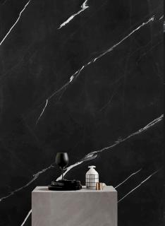 VEĽKOFORMÁTOVÉ DLAŽBA-BLACK KERVIN-MARBLE Kolekcia-Matná/Leštená povrch: lesklý, Rozmer v cm: 120X280 cm