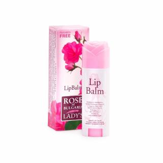 Balzam na pery z ružovej vody tyčinka Rose of Bulgaria 5 ml suchá