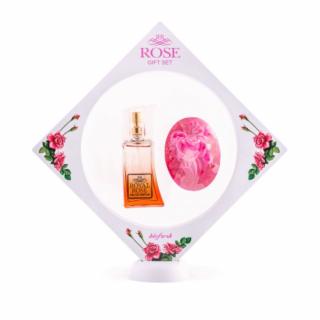 Darčekový set - Parfum a glycerínové mydlo Royal Rose tekutá
