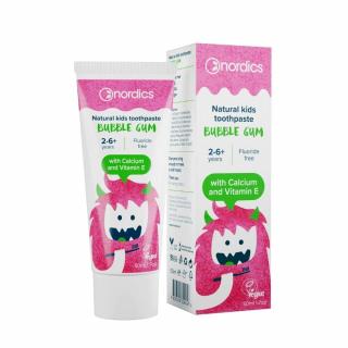 Detská prírodná Zubná pasta Bubble Gum NORDICS 50 ml ECO