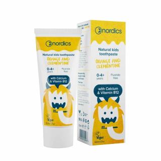Detská prírodná Zubná pasta Pomaranč a Klementínka NORDICS 50 ml ECO