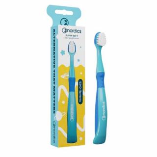 Detská zubná kefka od 3+ rokov Soft 9240 štetín modrá morská panna Nordics Oral Care