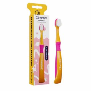 Detská zubná kefka od 3+ rokov Soft 9240 štetín oranžová morská panna Nordics Oral Care