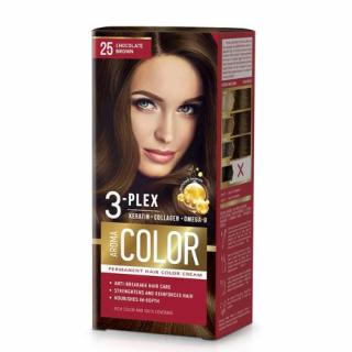 Farba na vlasy - čokoládovo hnedá č. 25 Aroma Color hnedá