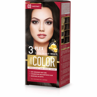 Farba na vlasy - gaštan č. 03 Aroma Color hnedá