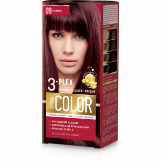 Farba na vlasy - granát č.09  Aroma Color červená