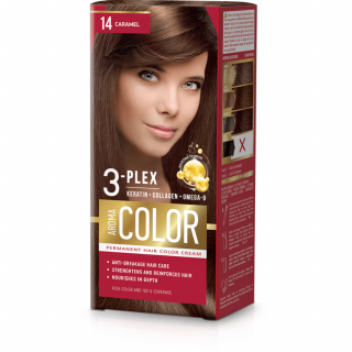 Farba na vlasy - karamel č.14  Aroma Color hnedá