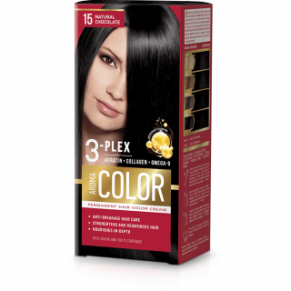 Farba na vlasy - prírodná čokoláda č.15 Aroma Color čierna