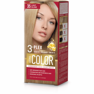 Farba na vlasy - svetlý blond č. 35 Aroma Color blond