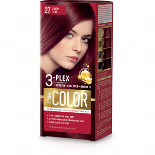 Farba na vlasy - sýto červená č. 27 Aroma Color červená
