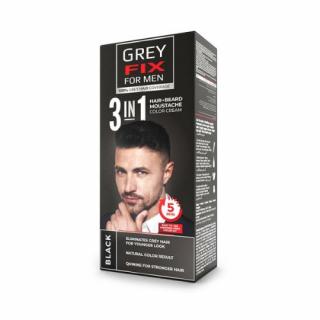 Farba pre mužov na vlasy, bradu a fúzy - čierna Grey Fix čierna