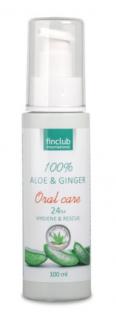 Finclub ALOE & GINGER ORAL CARE 100 ml  zubná pasta s aloe vera, zázvorom a hydroxyapatitom pre zdravie zubov