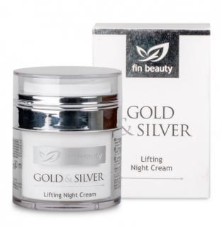 Finclub Liftingový nočný krém so zlatom a striebrom GOLD & SILVER 50 ml – Nočný liftingový krém s aktívnymi nanočasticami zlata a striebra
