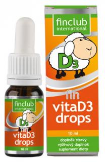 Finclub VitaD3drops 10ml – Prírodný vitamín d z lanolínu
