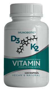 Imunobiotic Vitamín D3 + K2 120 kapsúl
