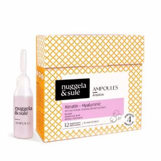 Keratín-hyalurónové ampulky mesačná kúra Nuggela & Sulé 4x10ml suché a zničené