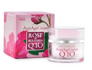 Krém proti vráskam s Q10 z ružovej vody Rose of Bulgaria 50 ml krém
