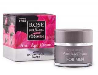 Krém proti vráskam z ružovej vody pre mužov Rose of Bulgaria 50 ml krém
